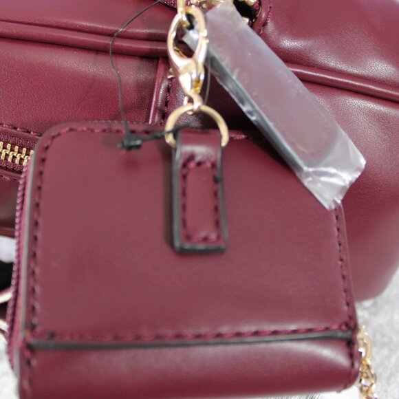 GUESS Renae Mini Backpack in Oxblood with Matching Coin Pouch – NWT - Picture 6 of 15